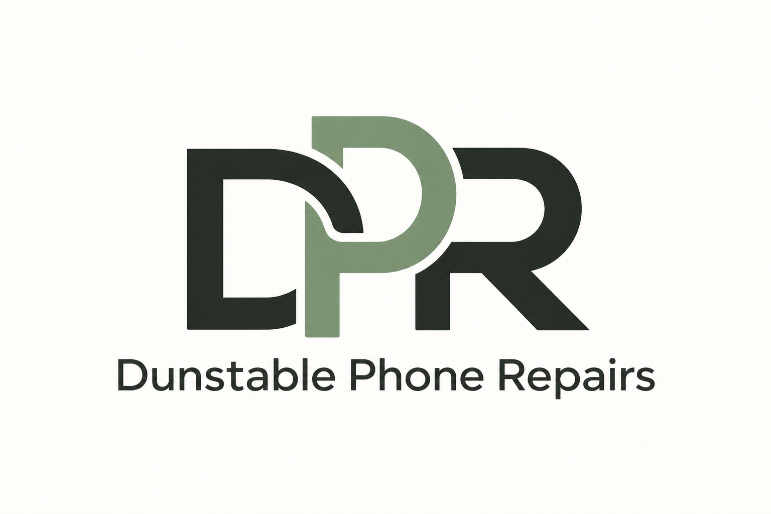 DPR interlocking monogram with sage green P